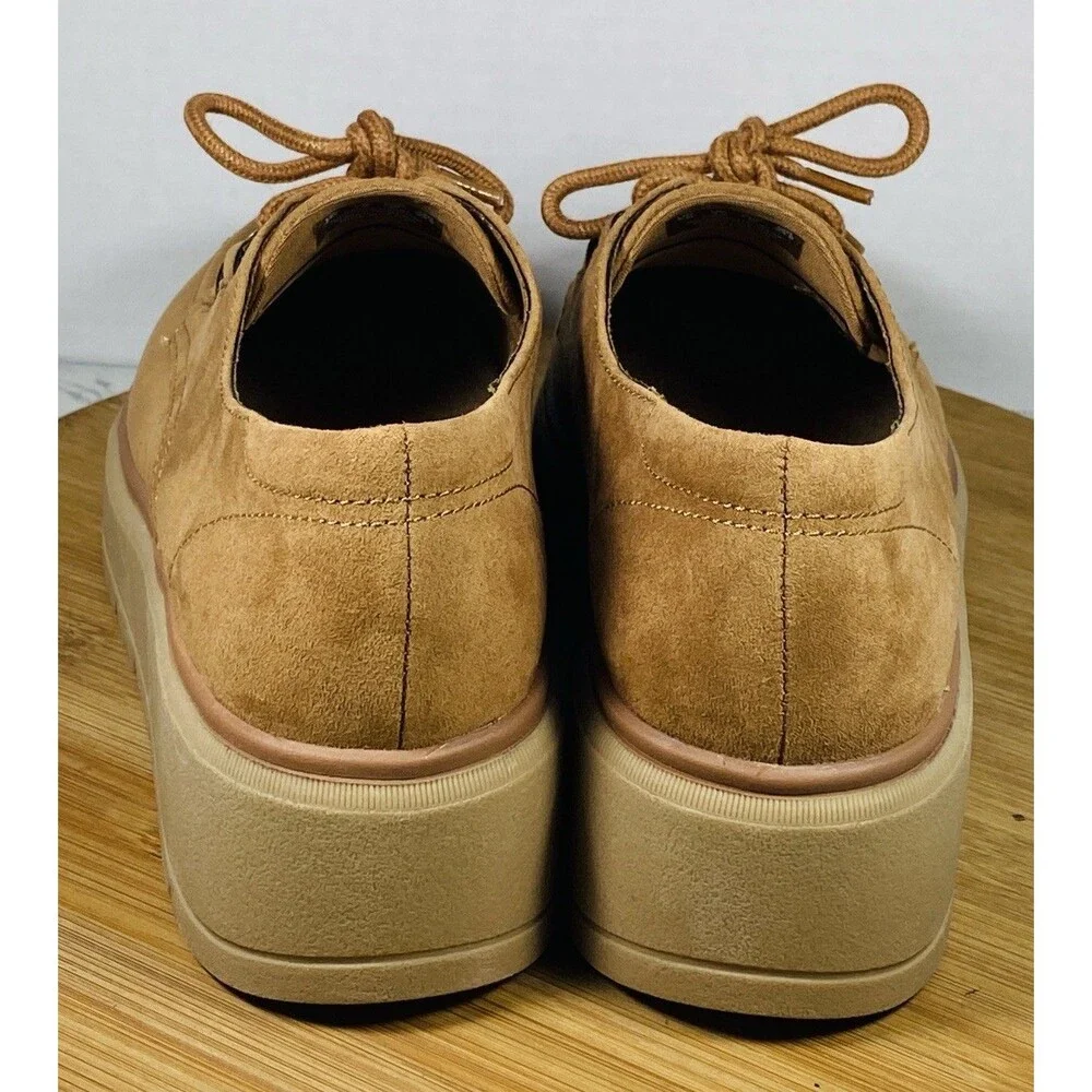 Dr. Scholl's Women's Nice Day Max Platform Oxford Honey Brown 7M